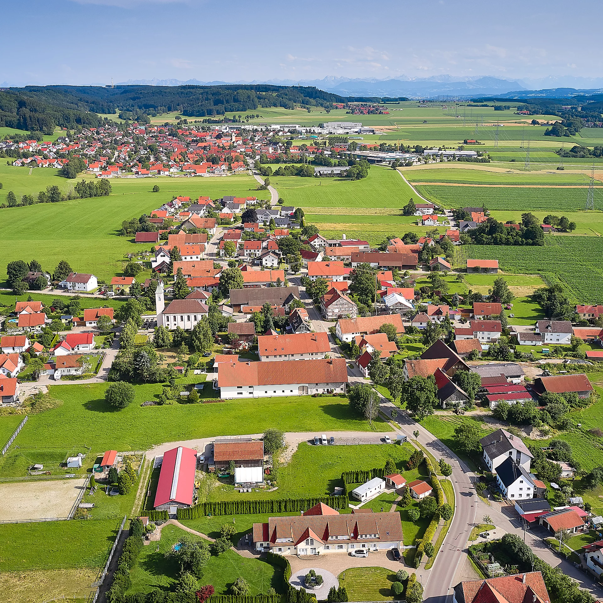 Niederdorf Luftbild
