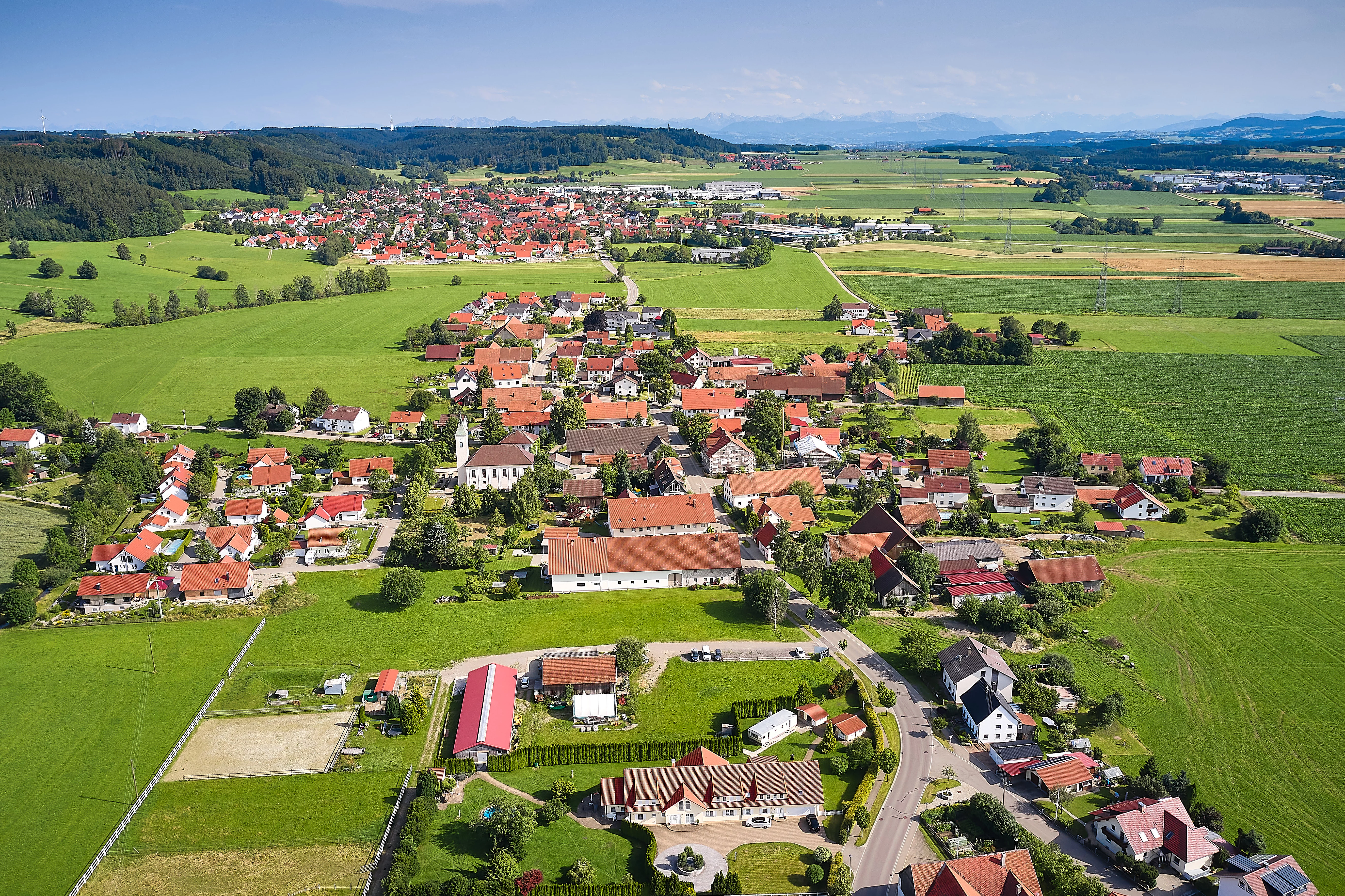 Niederdorf Luftbild