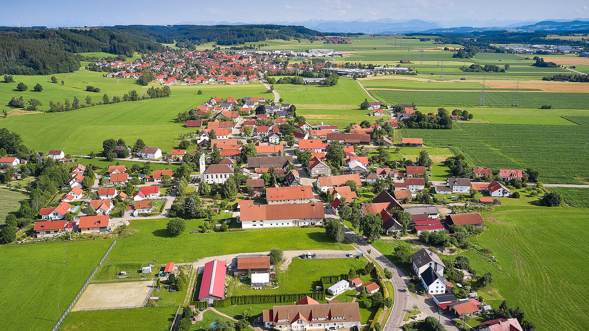 Niederdorf Luftbild