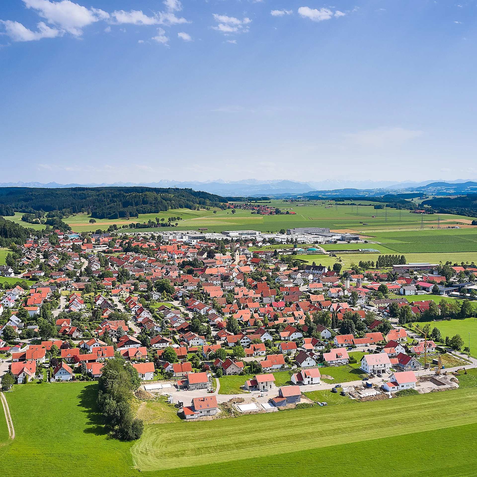 Luftbild Wolfertschwenden