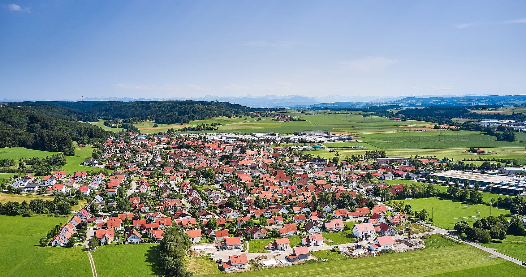 Luftbild Wolfertschwenden